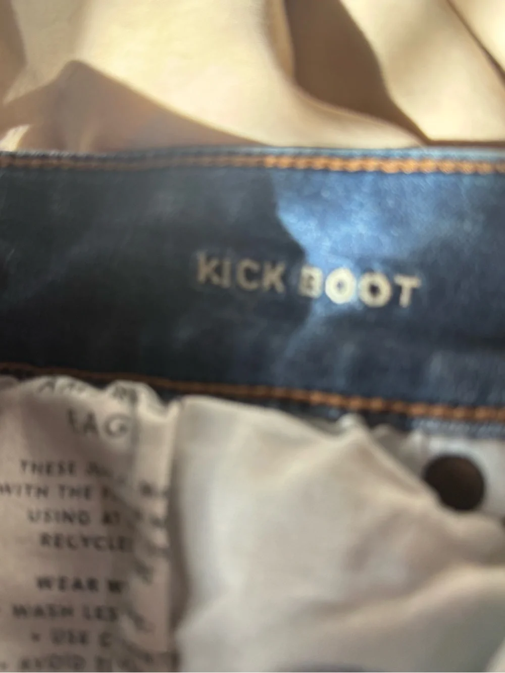 American Eagle Dark Blue Women's Low Rise Kick Boot Stretch Flare Jeans